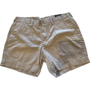 Ralph Lauren Mens Shorts Brown Sz 40 Classic Fit 6" Cotton Canvas Chino 5 Pocket